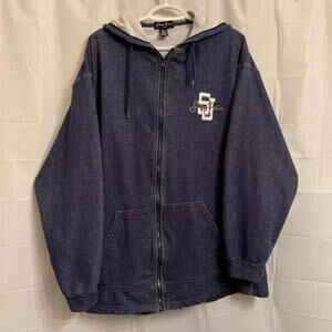 Sean John Full Zip Jacket Men's Extra Large XL Blue